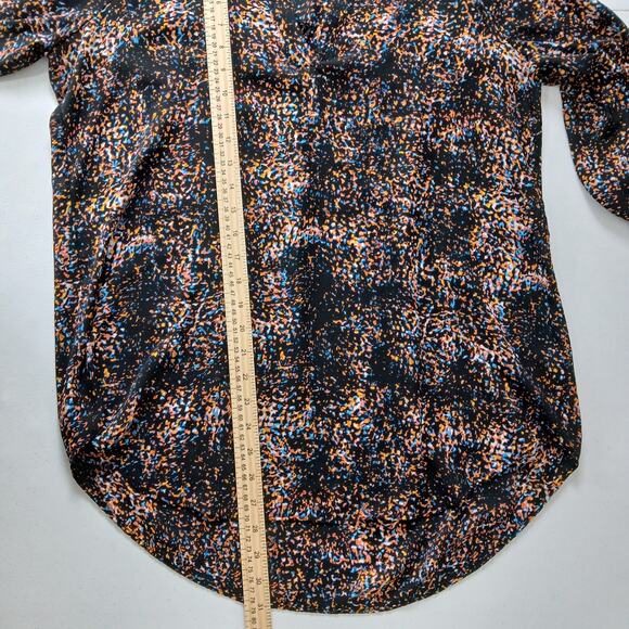 Decree V-Neck Tunic Top Women Large Abstract Boho Indie Dark Academia Artistic - Picture 11 of 13